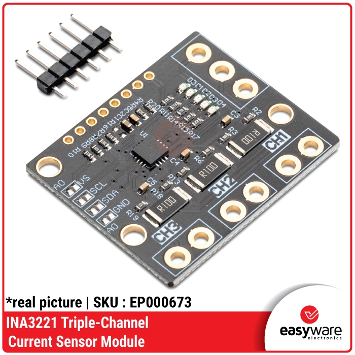 INA3221 Triple-Channel high side current sensor 0-26V module