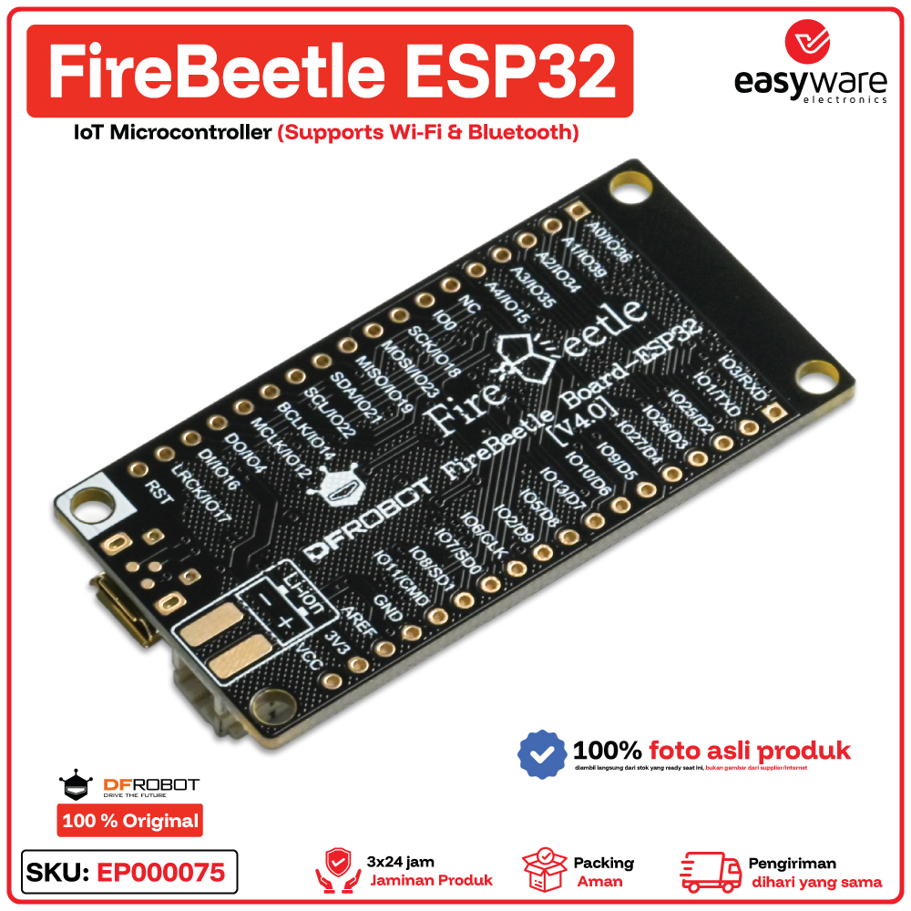 DFRobot FireBeetle ESP32 IoT Microcontroller Supports Wi-Fi & Bluetooth - Gambar 4