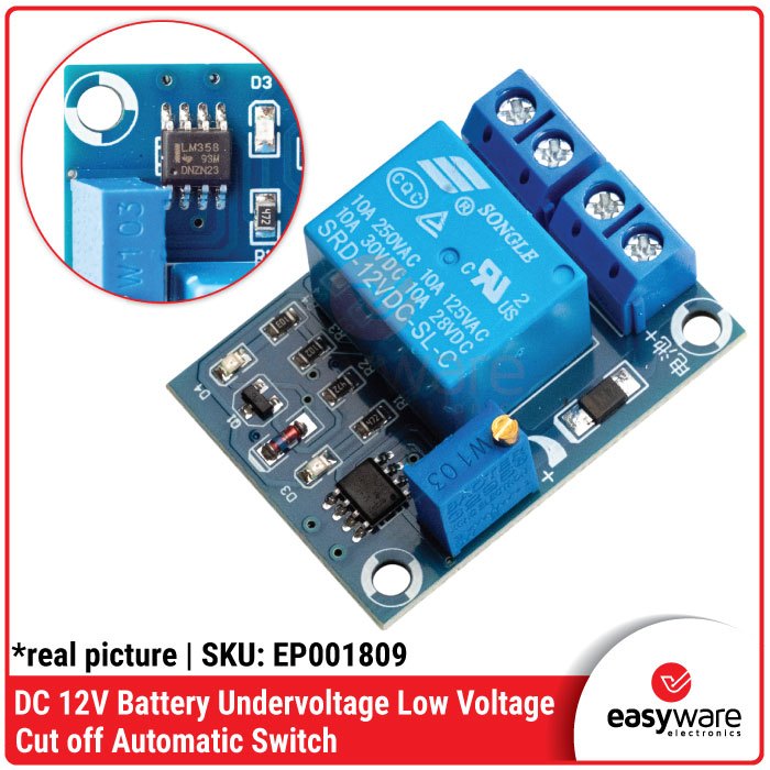 DC 12V Battery Undervoltage Low Voltage Cut off Automatic Switch