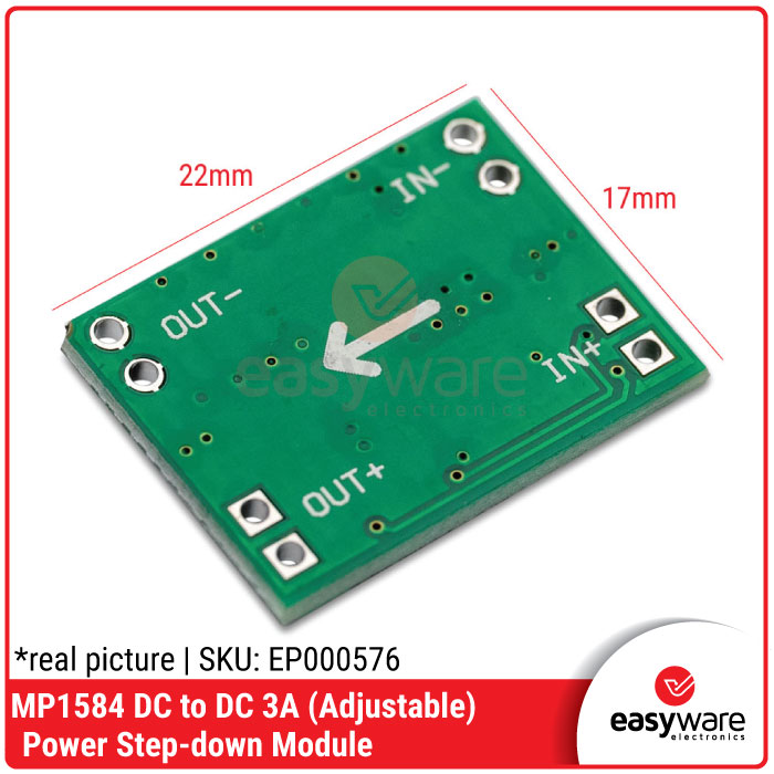 MP1584 3A DC-DC Step Down Buck Converter Module Adjustable 3.3V 5V 9V 12V - Gambar 8