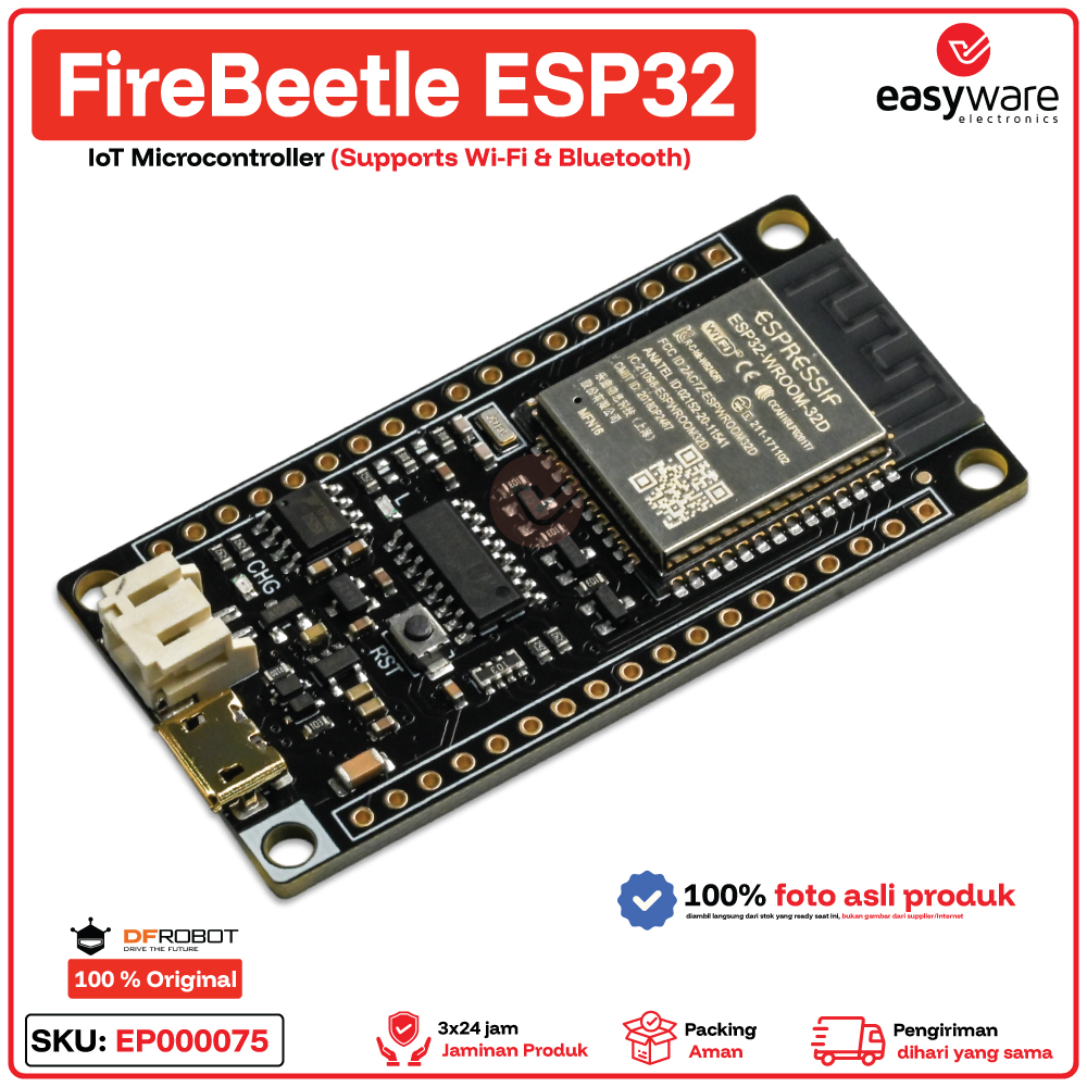 DFRobot FireBeetle ESP32 IoT Microcontroller Supports Wi-Fi & Bluetooth - Gambar 2