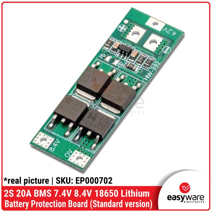 BMS 2S 20A 7.4V 8.4V 18650 Lithium battery protection board - Gambar 2