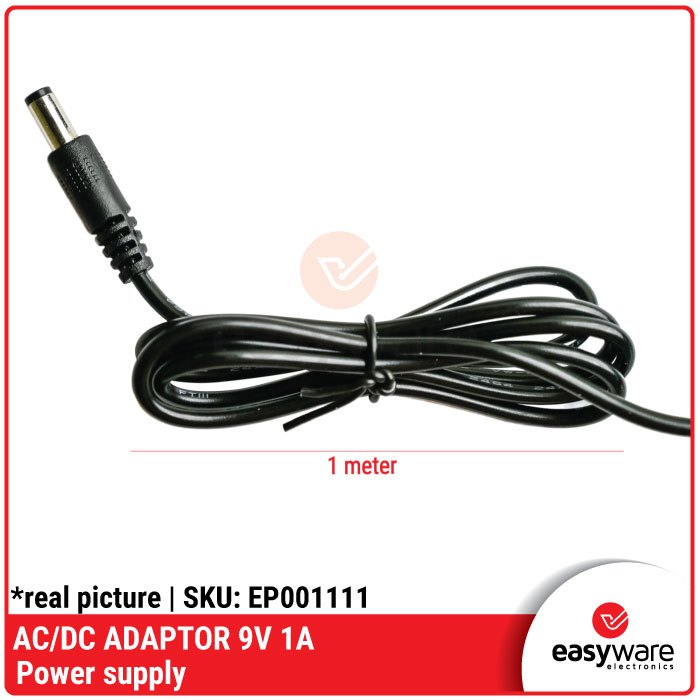 AC/DC ADAPTOR 9V 1A 100V-240V AC to DC charger Adapter Power Supply 9 volt 1 ampere - Gambar 3