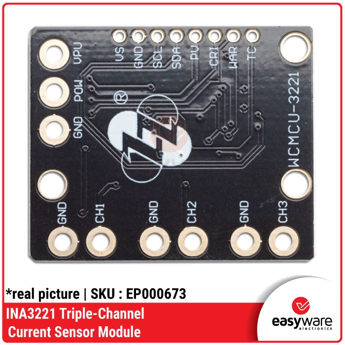 INA3221 Triple-Channel high side current sensor 0-26V module - Gambar 4