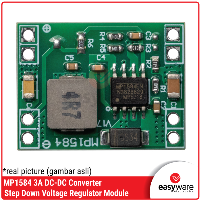 MP1584 3A DC-DC Step Down Buck Converter Module Adjustable 3.3V 5V 9V 12V - Gambar 7