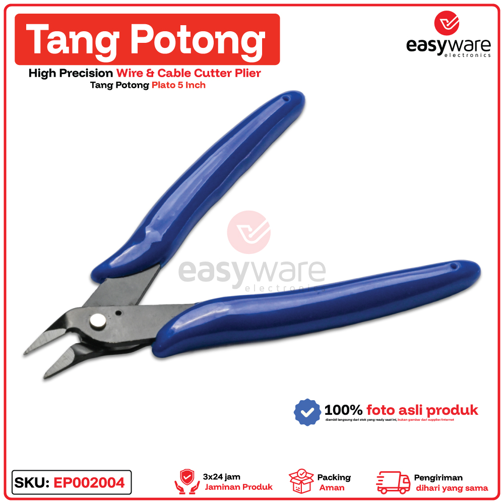Tang Potong Coil Kawat Cutting Wire Tang Potong Plato 5" - Gambar 3