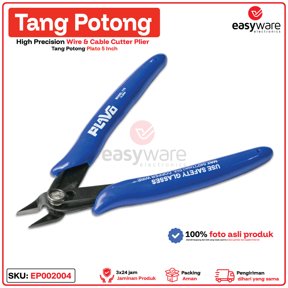 Tang Potong Coil Kawat Cutting Wire Tang Potong Plato 5" - Gambar 2