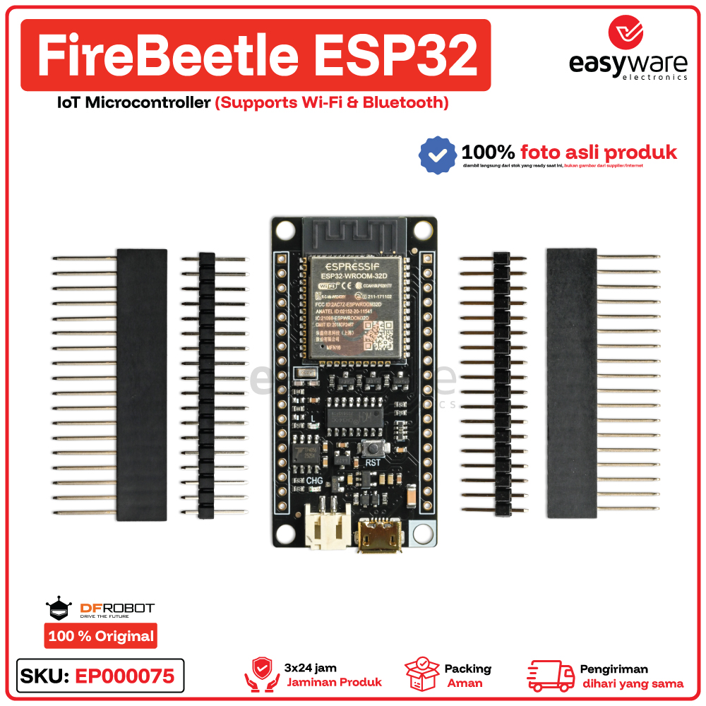 DFRobot FireBeetle ESP32 IoT Microcontroller Supports Wi-Fi & Bluetooth - Gambar 3