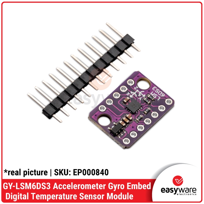 GY-LSM6DS3 Accelerometer Gyro Embedded Digital Temperature Sensor Module