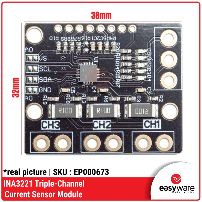 INA3221 Triple-Channel high side current sensor 0-26V module - Gambar 2