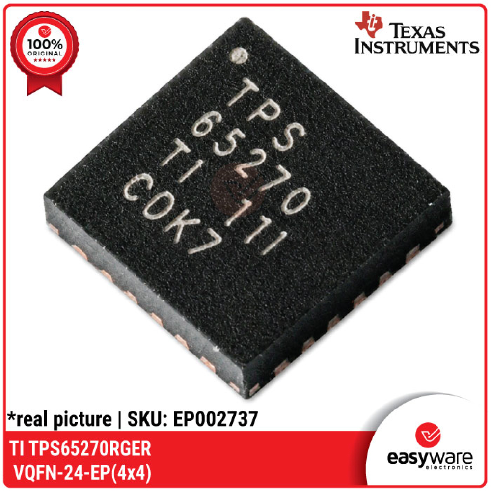 IC Texas Instruments TI TPS65270RGER IC TPS65270 VQFN-24-EP 4x4 Dual Buck Converter IC