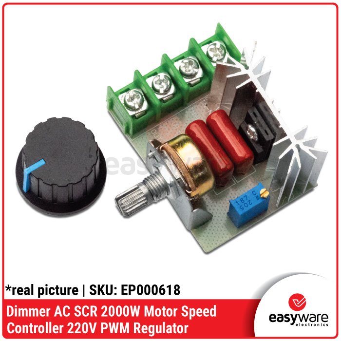 Dimmer AC SCR 2000W Motor Speed Controller 220V PWM Regulator